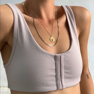 Scoop Back Lavender Sports Bra